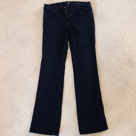 Black 7 for All Mankind Bootcut Jeans - Picture 2 of 5
